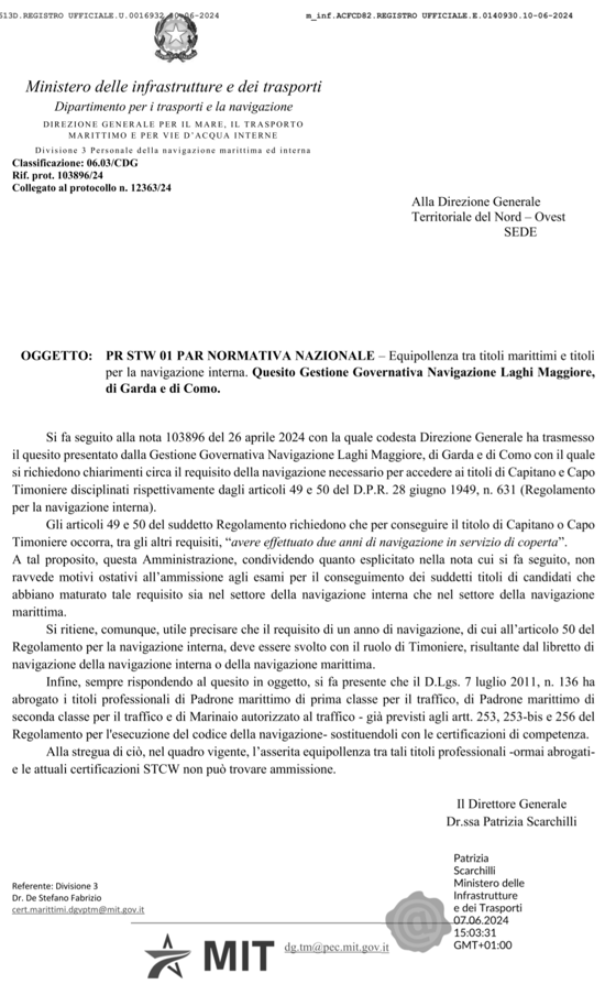 Aggiornamenti normativi dal Ministero